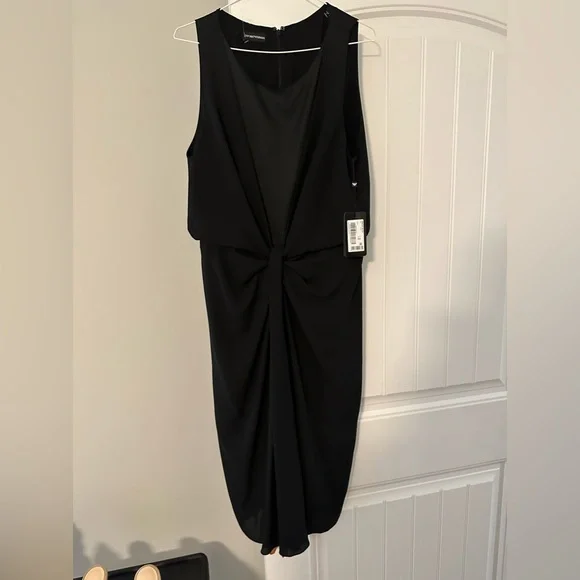 NWT Emporio Armani draped dress size 44 - Picture 3 of 8